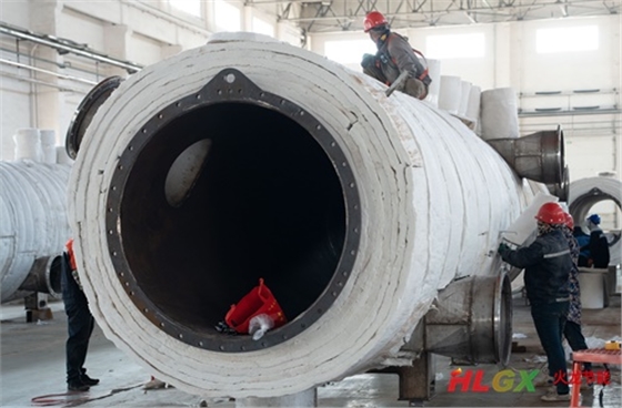 竹屑連續式炭化爐保溫