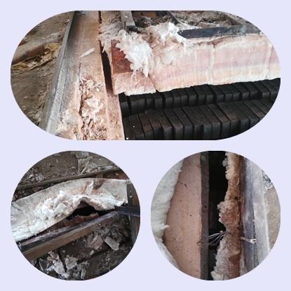 輪窯保溫節能改造前-火龍耐材提供 輪窯保溫節能改造前-火龍耐材提供