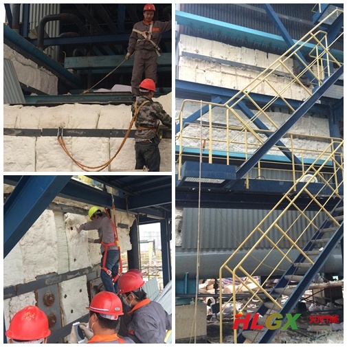 45噸燃氣鍋爐外保溫施工 45噸燃氣鍋爐外保溫施工