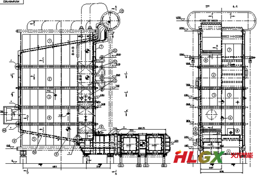 45噸燃氣鍋爐圖紙 45噸燃氣鍋爐圖紙