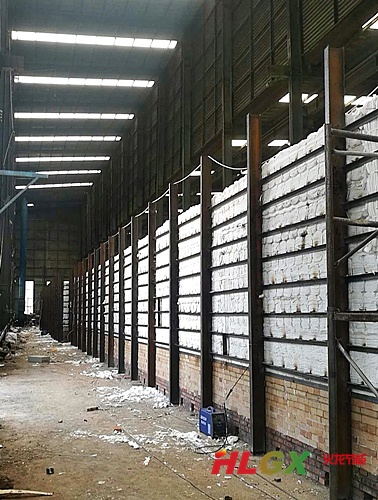 陶瓷纖維長(cháng)模塊施工爐外